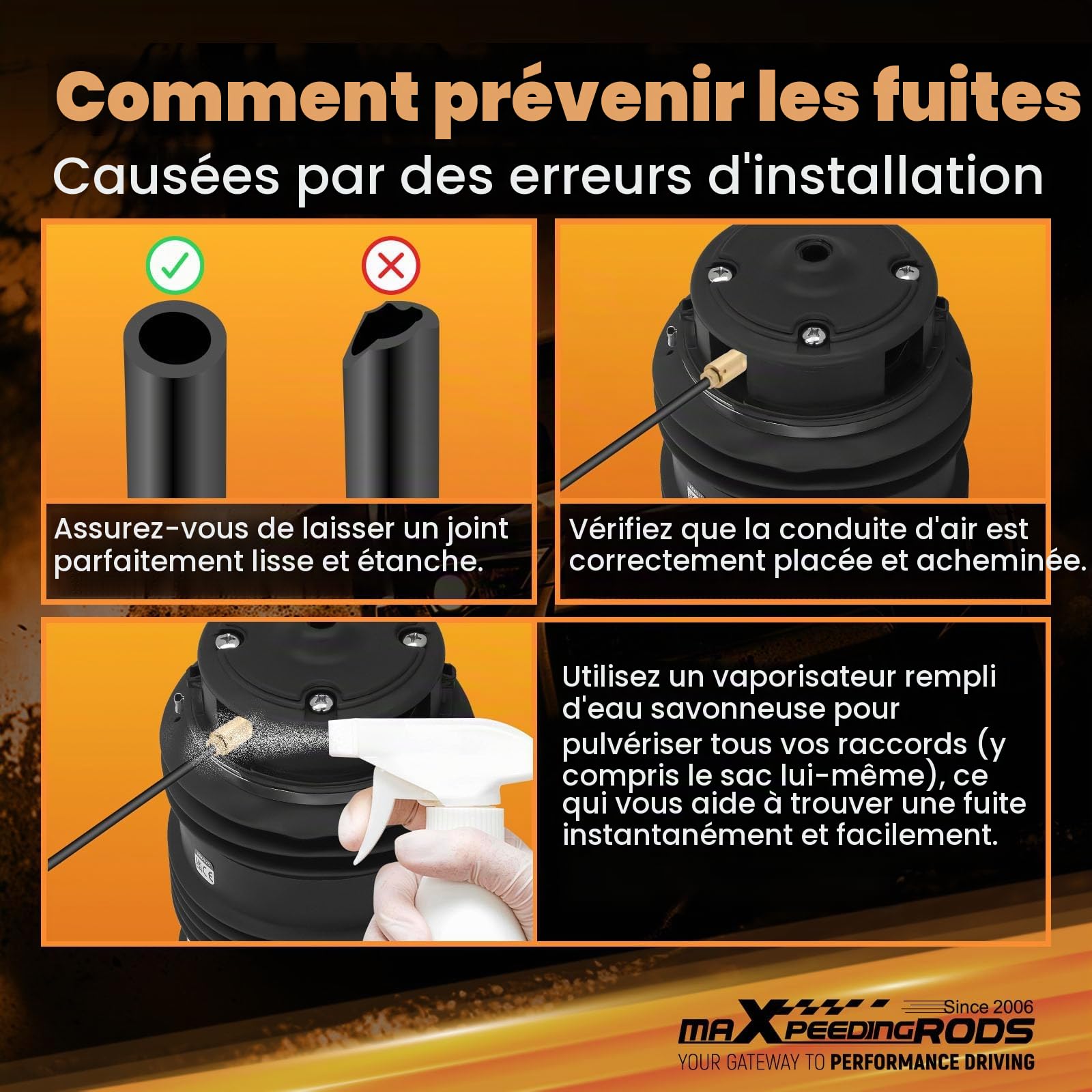 maXpeedingrods 2x Suspension Pneumatique pour Mercedes E‑Klasse S211 | 211 320 09 25,2113200925,211320092580,211320092560,211320092505,A 211 320 09 25,A2113200925,A211320092560, A211320092580