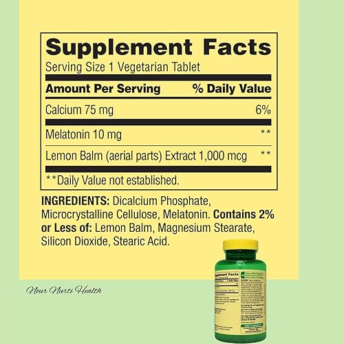 Miniatura 4 de Paquete de 2 tabletas de melatonina extra fuertes para apoyar el sueño, suplemento dietético, 10 mg, 240 unidades, 2 botellas, incluye guía