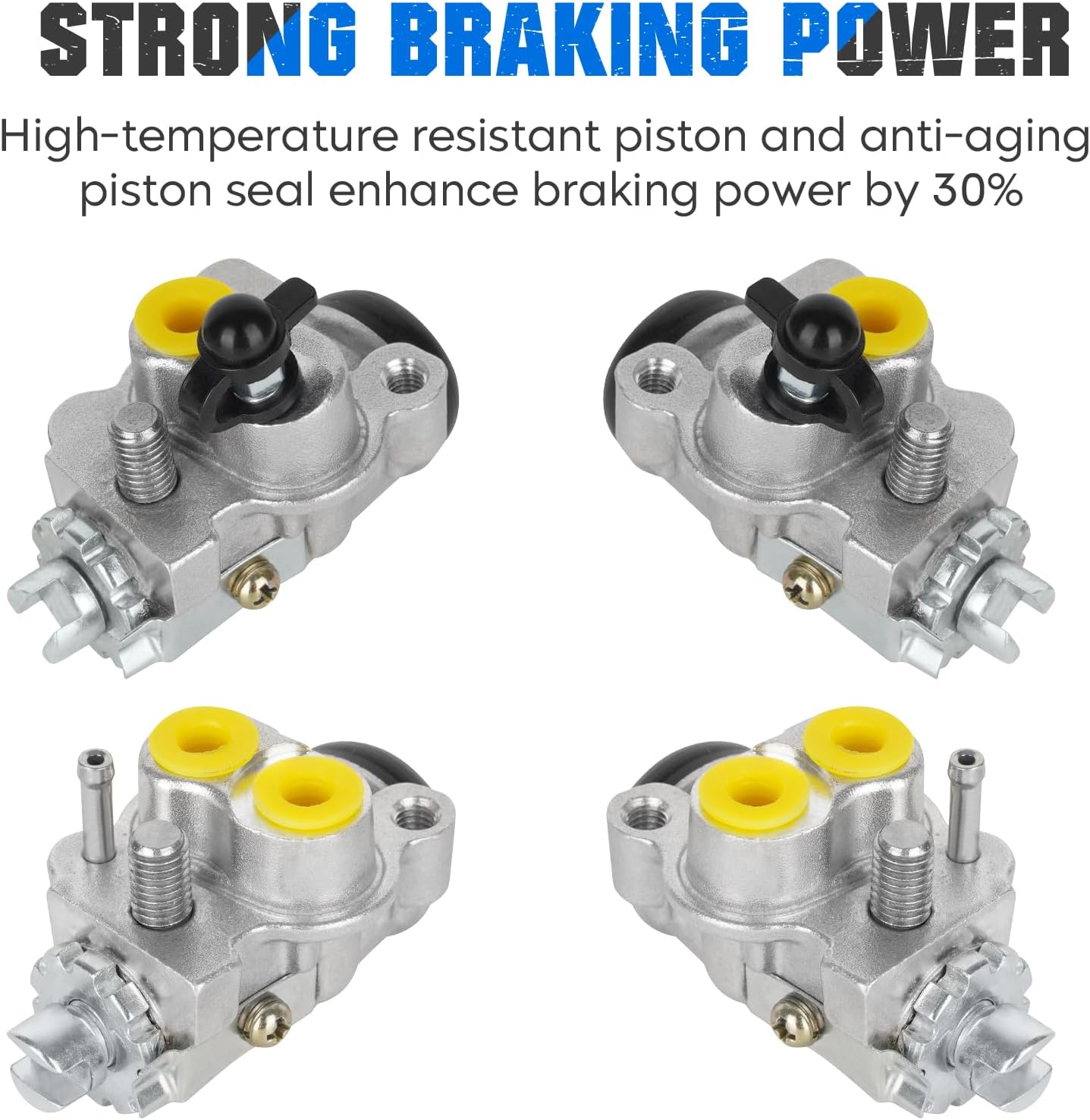 Front Brake Wheel Cylinders Shoes Fit for Honda Foreman 400 450 4x4 ES S TRX400 TRX450 1998 1999 2000 2001 2002 2003 2004 45330-HN0-A01 45370-HN0-A01 - Full Set Left & Right ATV Drum Brakes