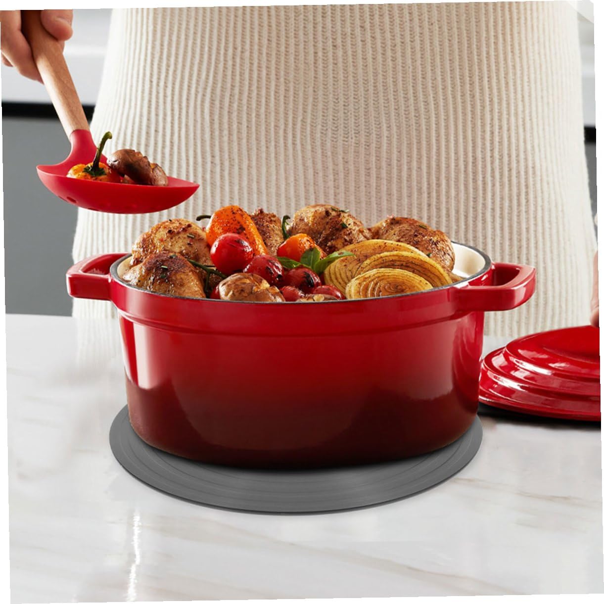 VANZACK Piastra Diffusore di Calore in Alluminio per Fornello Gas Vassoio di Scongelamento Pratico per Cucina Protezione per Pentole e Padelle