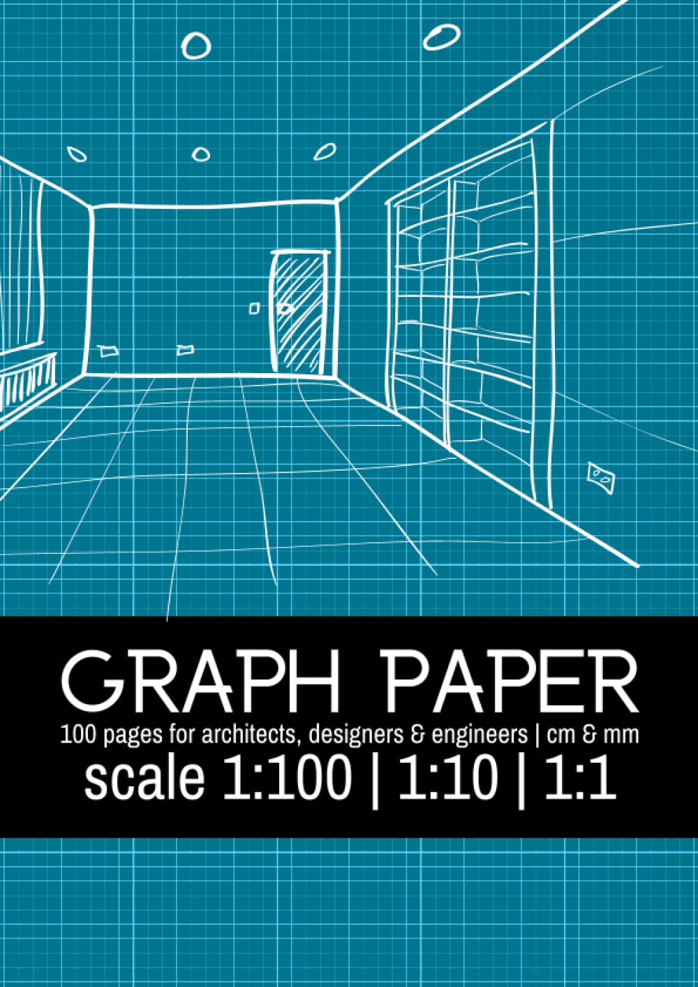 Graph Paper | metric scale 1:100 | Notebook for Architects, Engineers & Designers |: 100 pages | Light Grey Grid | Centimeter & Millimeter Paper for .