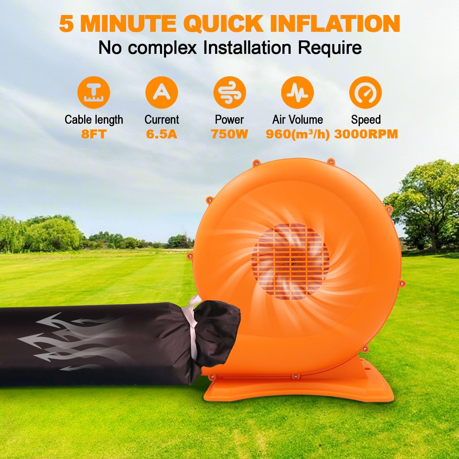 Inflatable Night Club Tent 18x15x15FT, Inflatable Party Tents Outdoor Event House with Blower Disco Lights, White Oxford Birthday Party Marquee Building for Nightclub, Entertainment, Rental Business