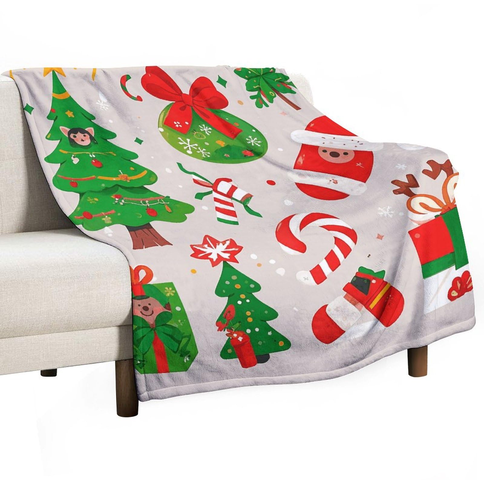 Couverture douce flanelle contre le froid hivernal sur votre canapé