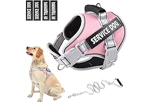 Comfortable Service Dog Vest Harness in Pink