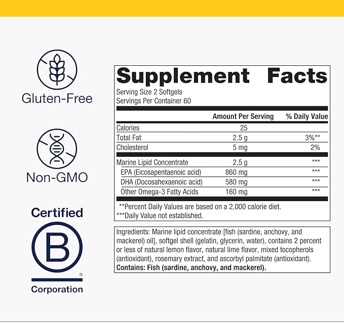 Metagenics OmegaGenics Aceite de Pescado EPA-DHA 720 mg - 120 Cápsulas miniatura 4