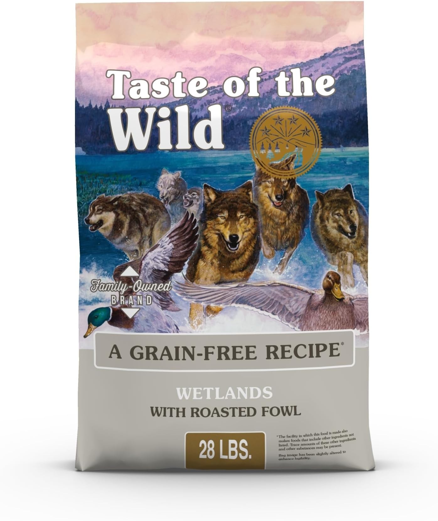 Taste Of The Wild Grain Free Premium High Protein Dry Dog Food Wetlands With Roasted Duck 12.7Kg