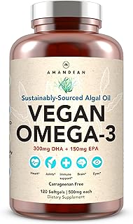 AMANDEAN Vegan Omega 3 Supplement
