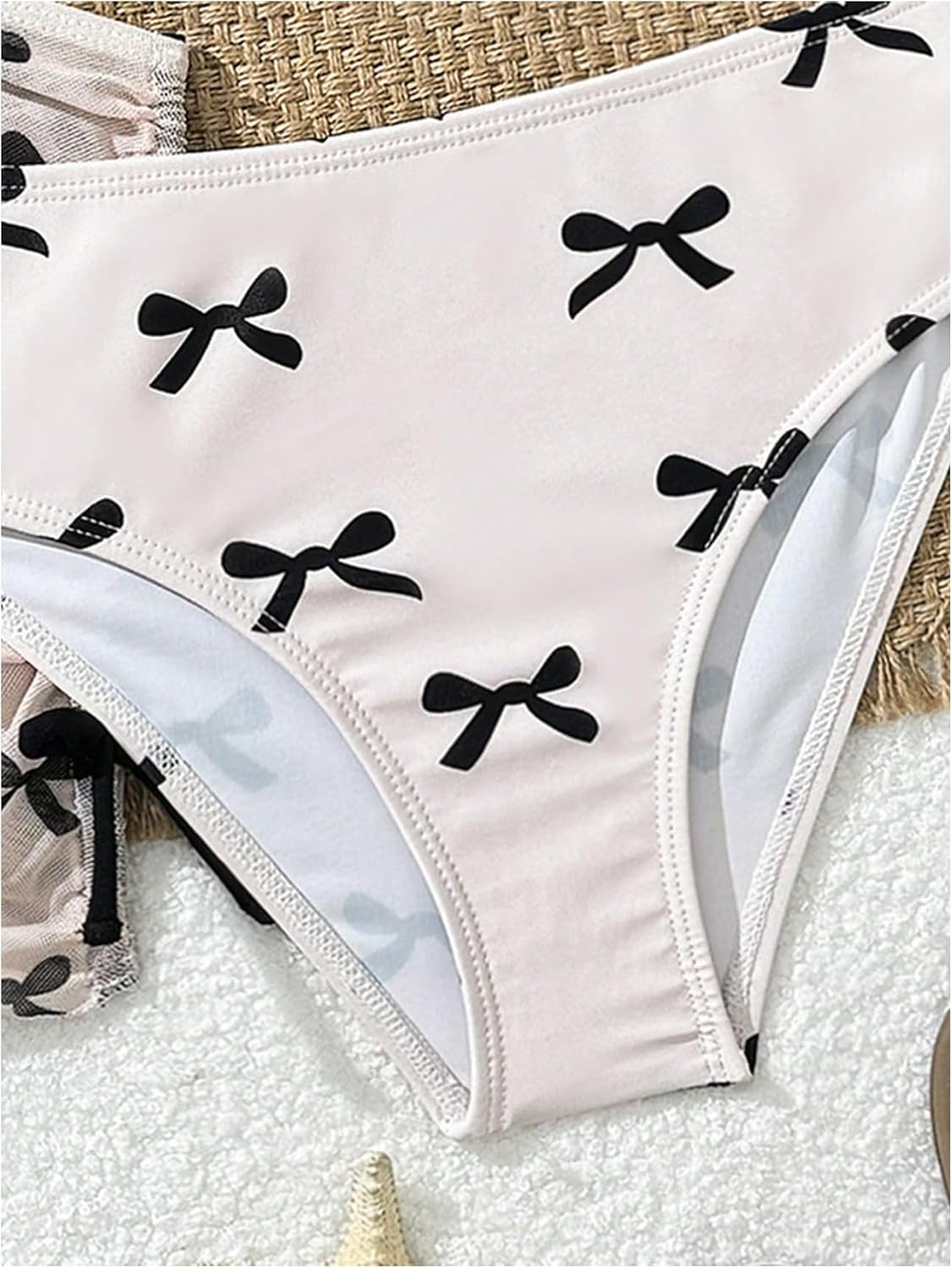 COZYEASE Girls' 3 Piece Set Floral Bikini Swimsuit with Beach Skirt image 4