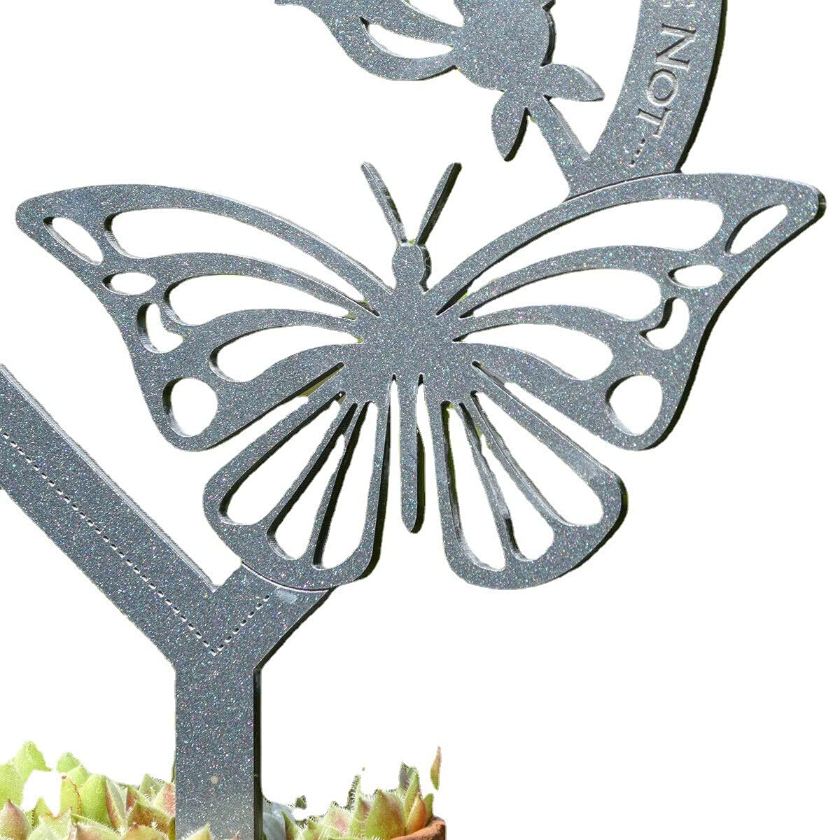 Décorations funéraires pour cimetière - Plaques commémoratives pour l'extérieur pour la perte de grand-mère - Bâton en métal - Ornements de jardin - Marqueur pour hommage à grand-mère