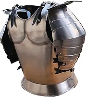 Vista 4 de IOTC Medieval Times - Pechera de acero, talla única, cromada, Cromado