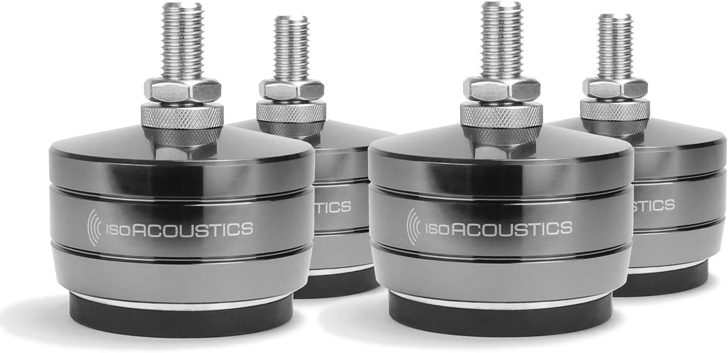 IsoAcoustics Gaia-Titan Series Isolation Feet for Speakers & Subwoofers (Theis, 320 lb max) – Set of 4