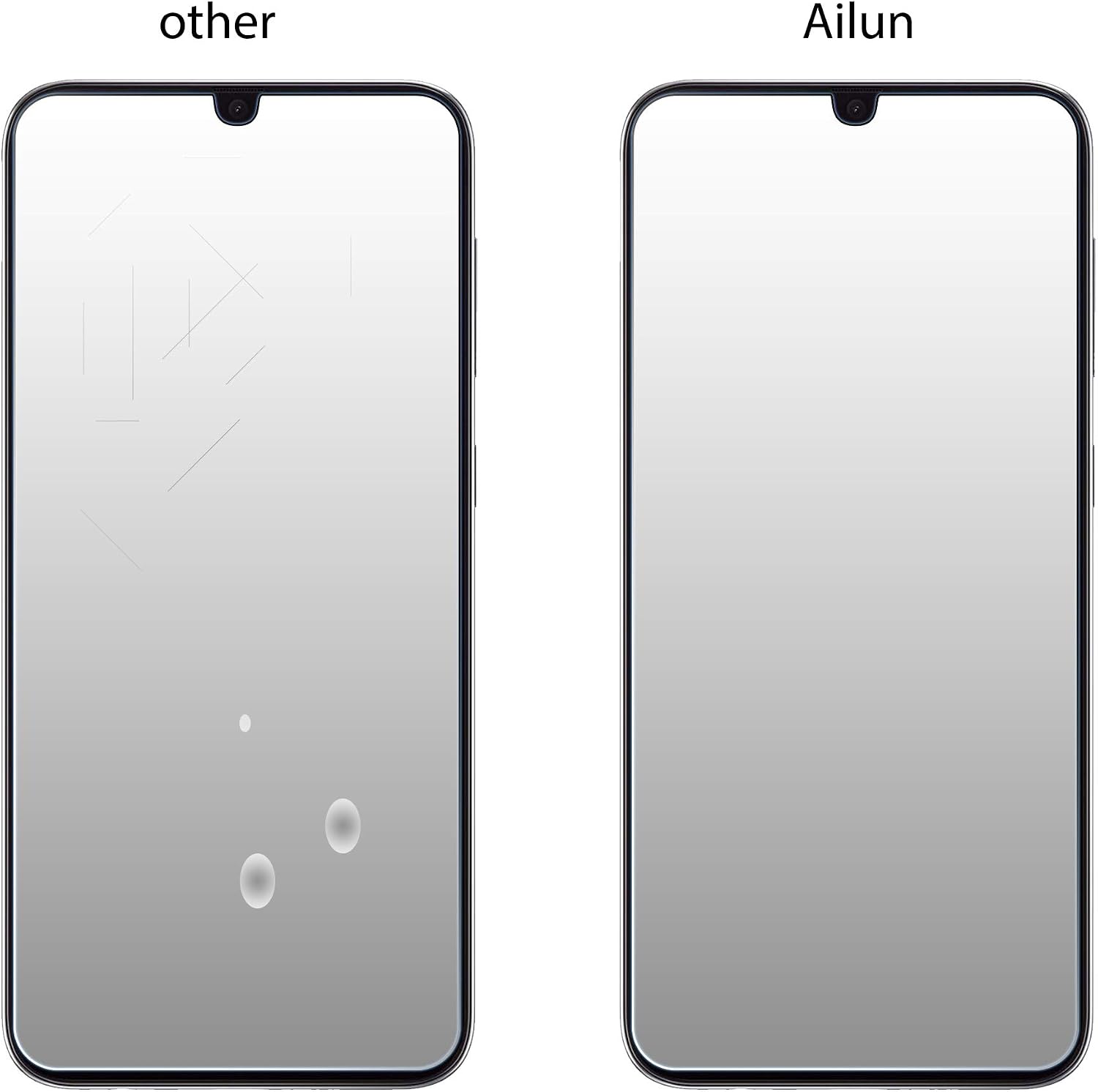 Ailun Screen Protector for LG stylo 6 3Pack 0.33mm 2.5D Edge Tempered Glass,Anti-Scratch,Case Friendly