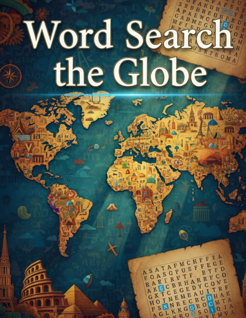 Word Search the Globe: World Geography Word Search Puzzles for Ages 10+