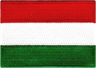 Cypress Collectibles - Hungary Flag Patch - Embroidered Appliqué - European Country Iron On Patches - Dimensions: 3.5" x 2.5"