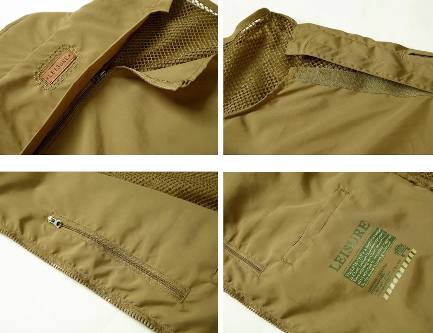 Flygo Men's Casual Outdoor Work Safari Fishing Travel Photo Cargo Vest Jacket Multi Pockets : Clothing, Shoes & Jewelry