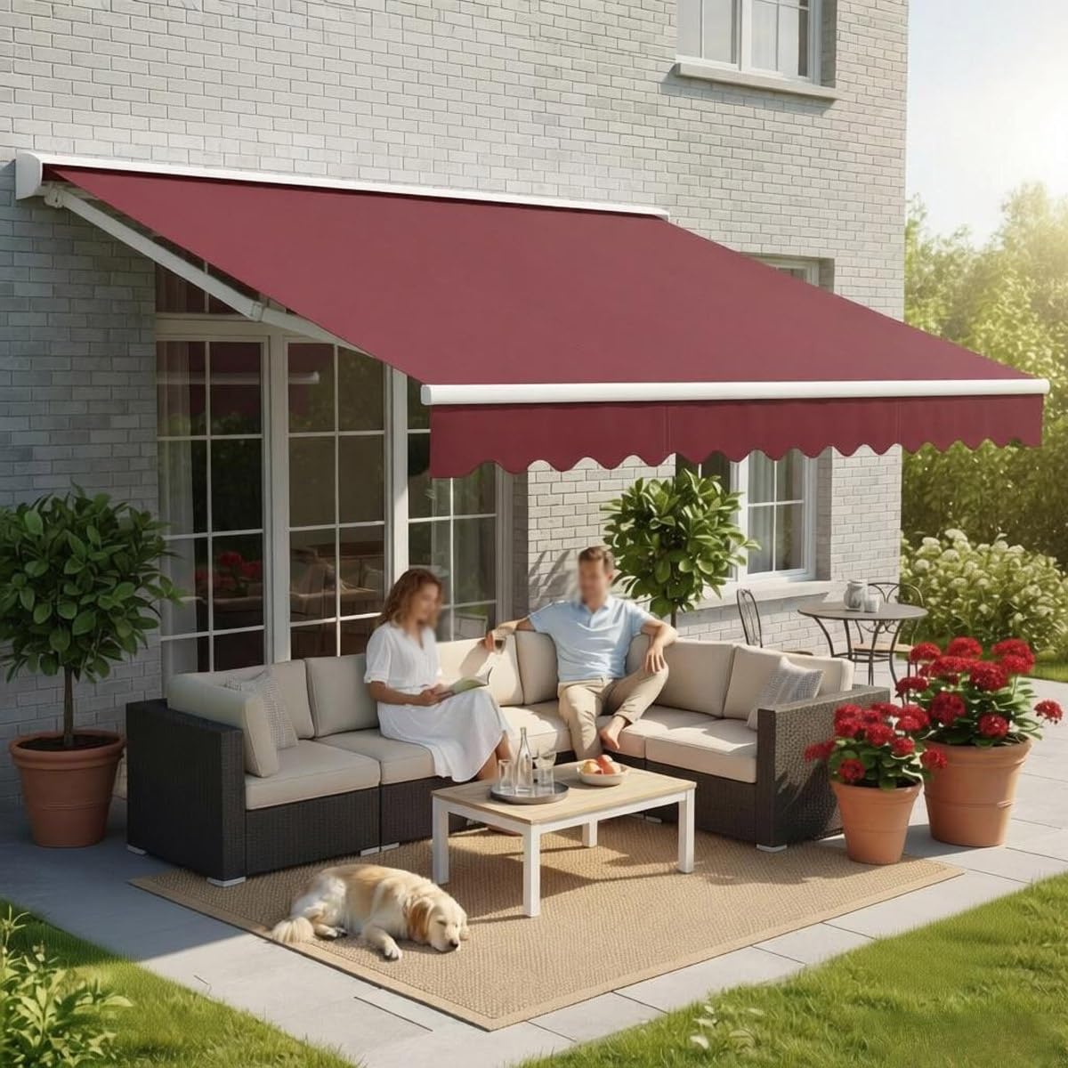 Ning Housse de protection imperméable en tissu rétractable pour abri Sune 2-5 m Bei 200 x 150 cm