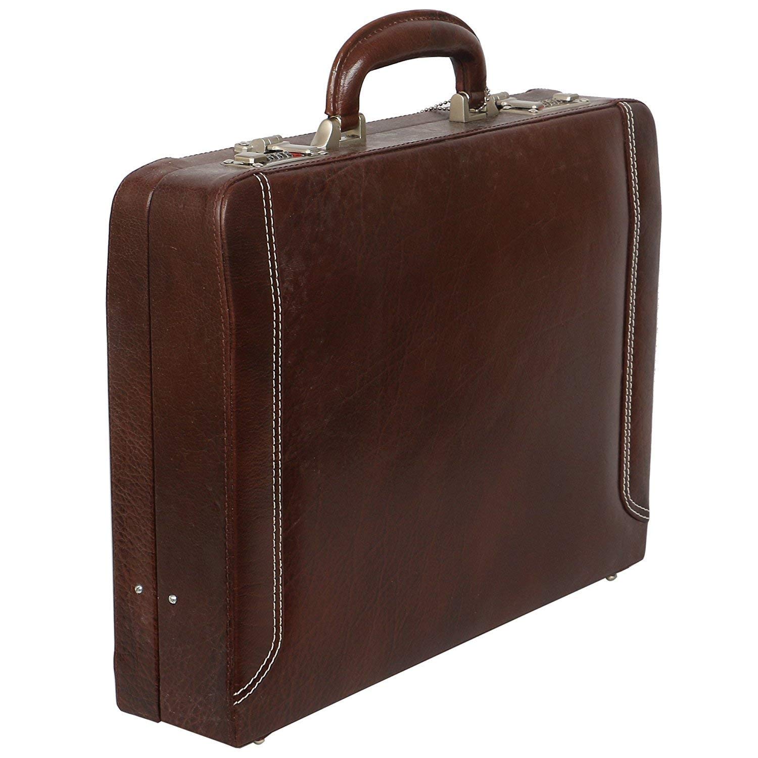 RICHSIGN LEATHER ACCESSORIES Italian Leather Accessories 24 litres 15.6 Inch Laptop Office Briefcase Bags for Men (Brown) (B083GYQ5QV) Amazon Price History, Amazon Price Tracker