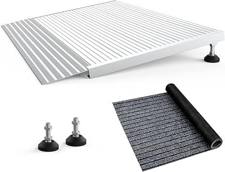 24x36 Adjustable Threshold Ramp 800lbs, Adjusts 1.6-4.7 high