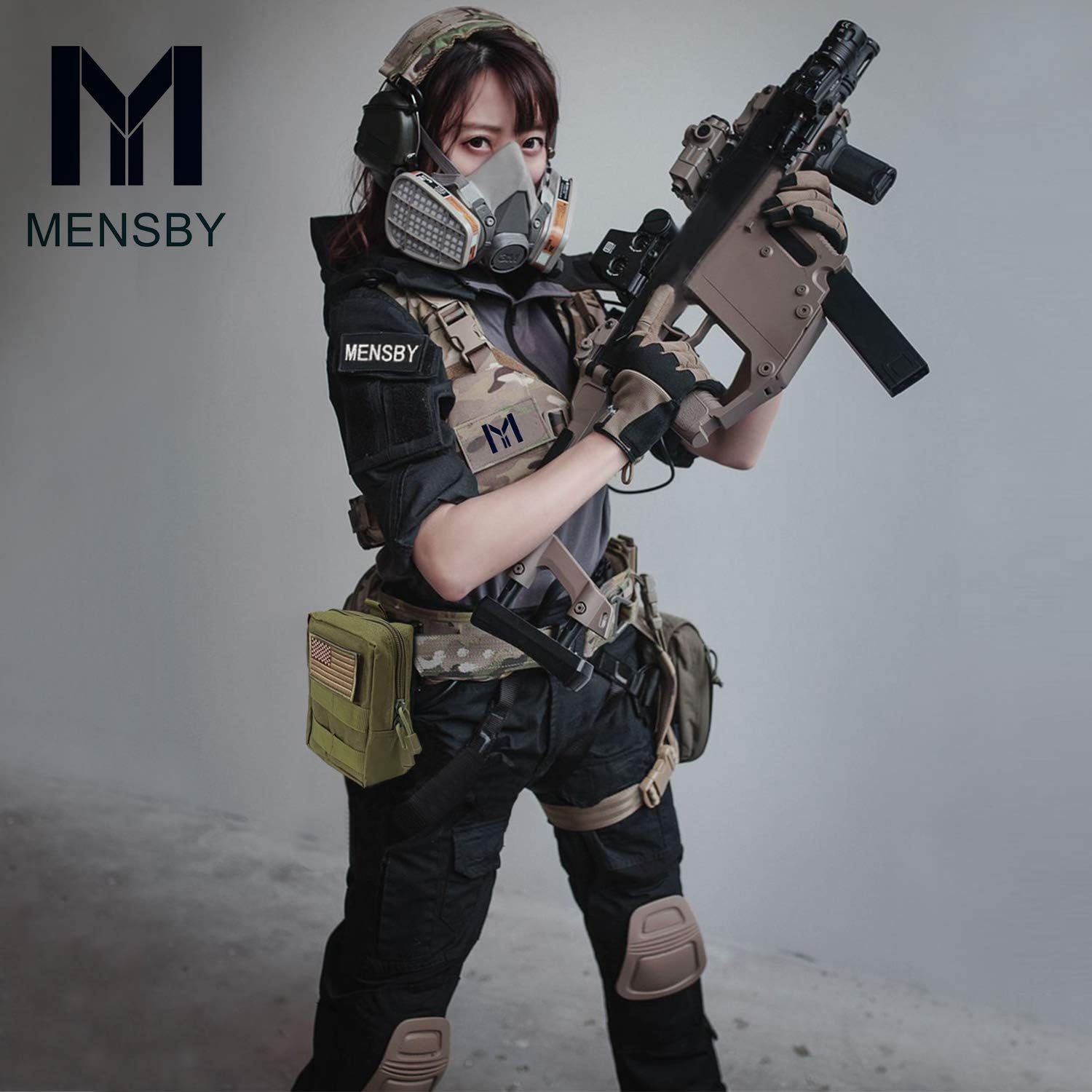 Tactical Mag Pouch, Open-Top Molle Triple Magazine Pouches Holder Carrier for M4 M14 G36 HK416 Magazines and Glock 17 M1911 9MM