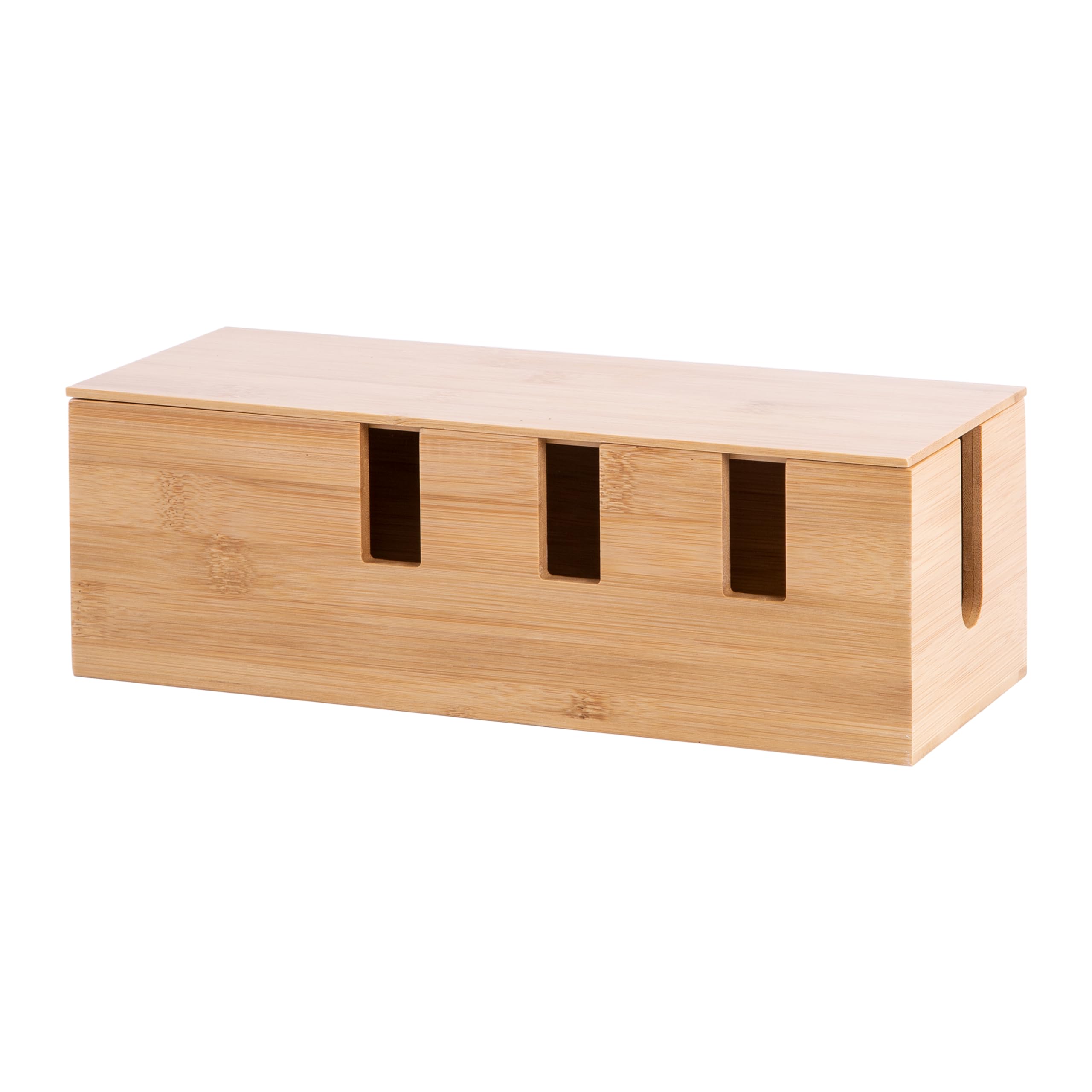 Wickerfield Brown Drawer Divider - Kitchen Cabinet & Office Desktop Organizer With Cutlery Tray & Cable Management