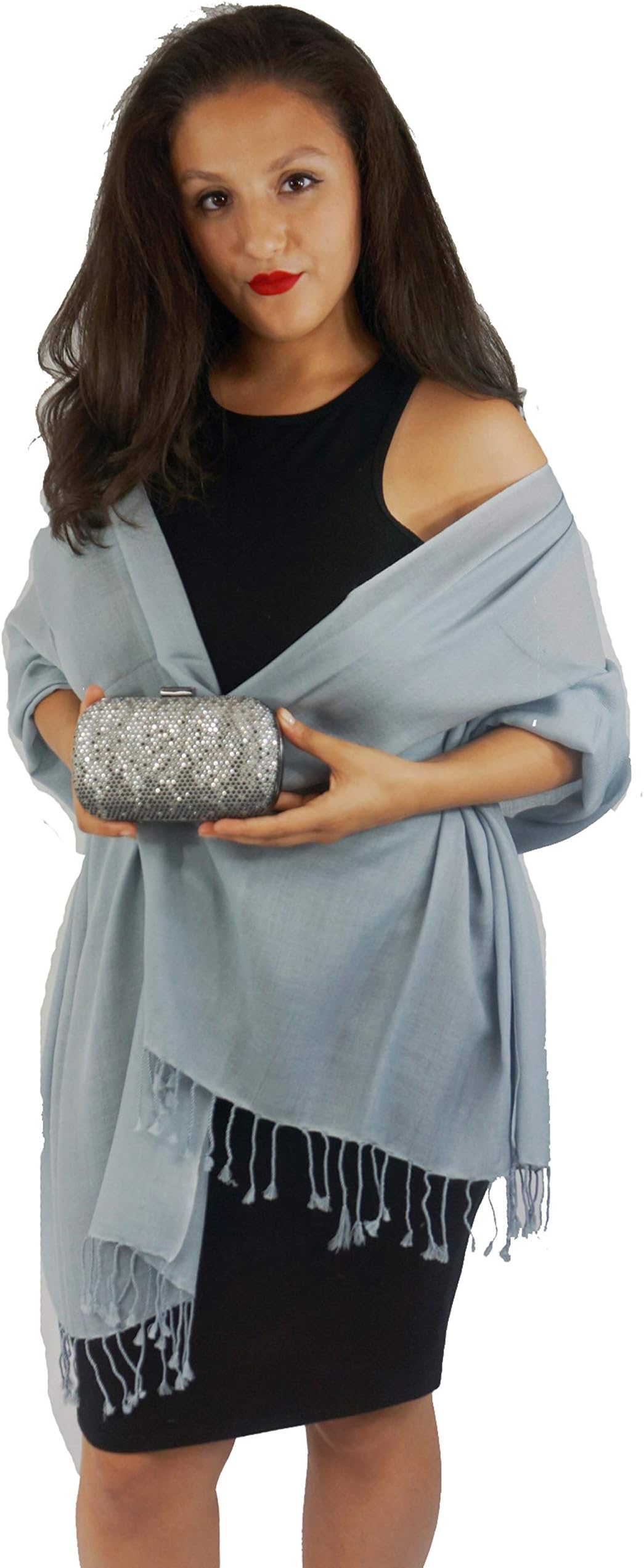 Scarf/Shawl/Wrap/Stole/Pashmina Shawl in solid color from Cashmere Pashmina Group (Regular Size)