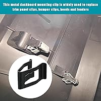 Vista 5 de Augeny 30 clips de ajuste para salpicadero, retenedor de metal para consola delantera de automóvil, clip universal para tablero de instrumentos