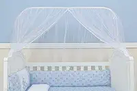 Mosquiteiro para Berço Varal Inteiro Lollipop Branco, Biramar Baby, Branco