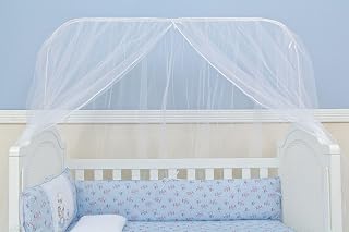 Mosquiteiro para Berço Varal Inteiro Lollipop Branco, Biramar Baby, Branco
