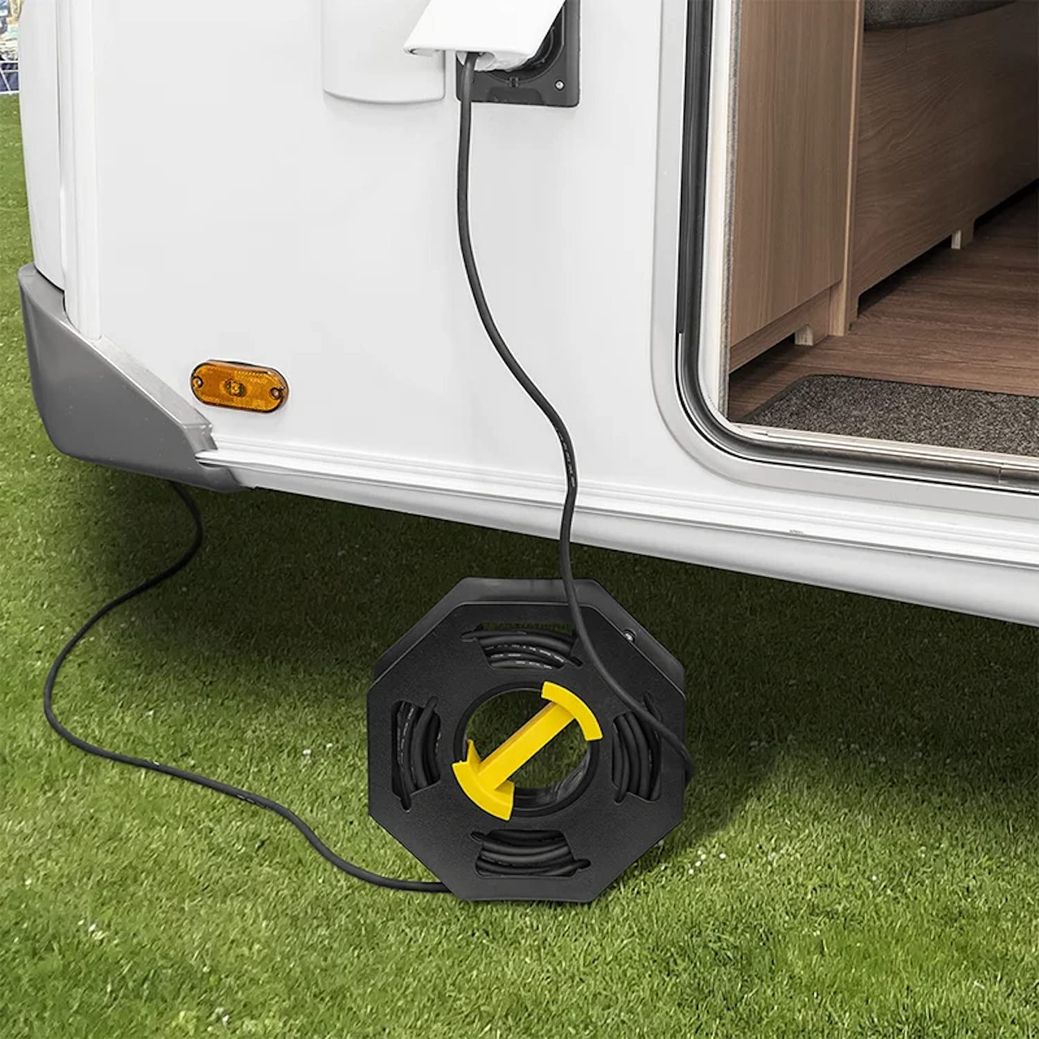 ProPlus Cable Reel Empty Cable Box with Slide Grip Shell Garden Cable