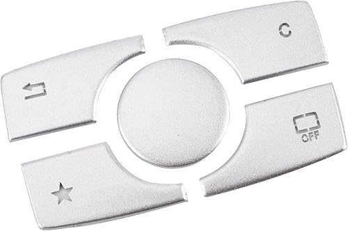 Miniatura 6 de Fydun Cubierta de botón multimedia Moldura de aleación de aluminio Pegatinas de botón de control multimedia Perilla para -Benz ML GL Clase 2015-2019