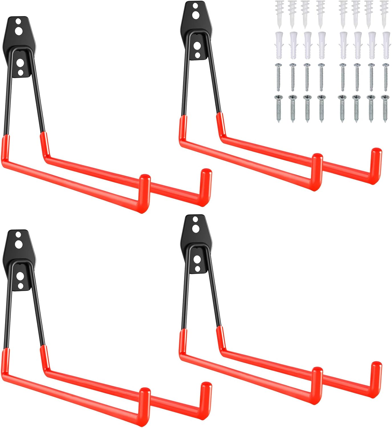 Proster Heavy Duty Garage Hooks 4 PCS Garage Storage Double Hooks