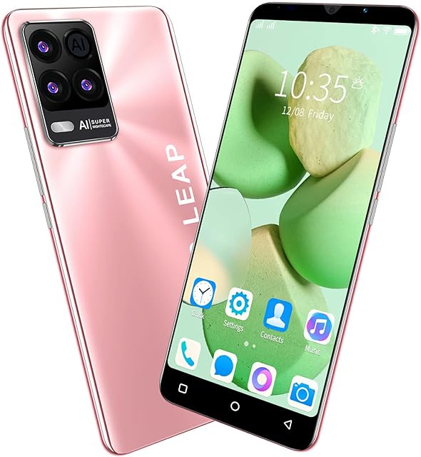 SnHey Cheap Mobile Phone, Android SmartPhone, 5.0 inch IPS Display, 3G Dual SIM Unlocked, Bluetooth/WIFI/GPS Dual Camera Basic Cell Phones (8Pro-Pink)