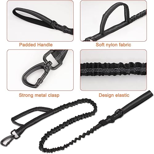 Miniatura 27 de KCUCOP - Collar táctico para perro, collar militar para perro, collares para perro Tactipup, ajustable, hebilla de metal resistente para perros M, L