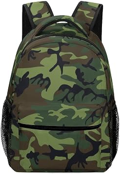 Printed Teens Casual Daypack Primary School Bag Personalized Kids Backpack Camouflage
