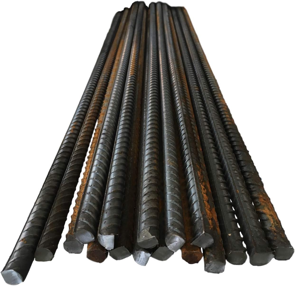 Reinforcing Steel Bar for Concrete Rebar Reinforcement - 8mm 10mm & 12mm ø - High Tensile Ribbed Metal Rod, 2 Lengths (10, 10mm x 450mm)