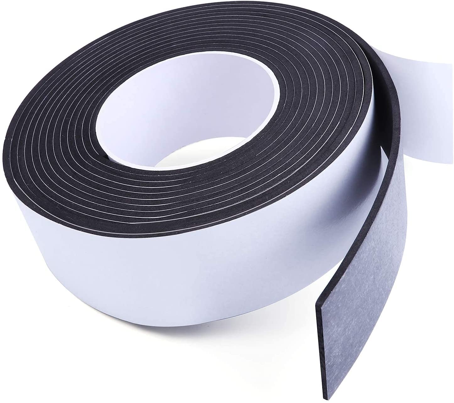 COUMENO EVA SingleSided Adhesive Black Foam Tape,SingleSided Sealing Strip Foam Pad Sponge