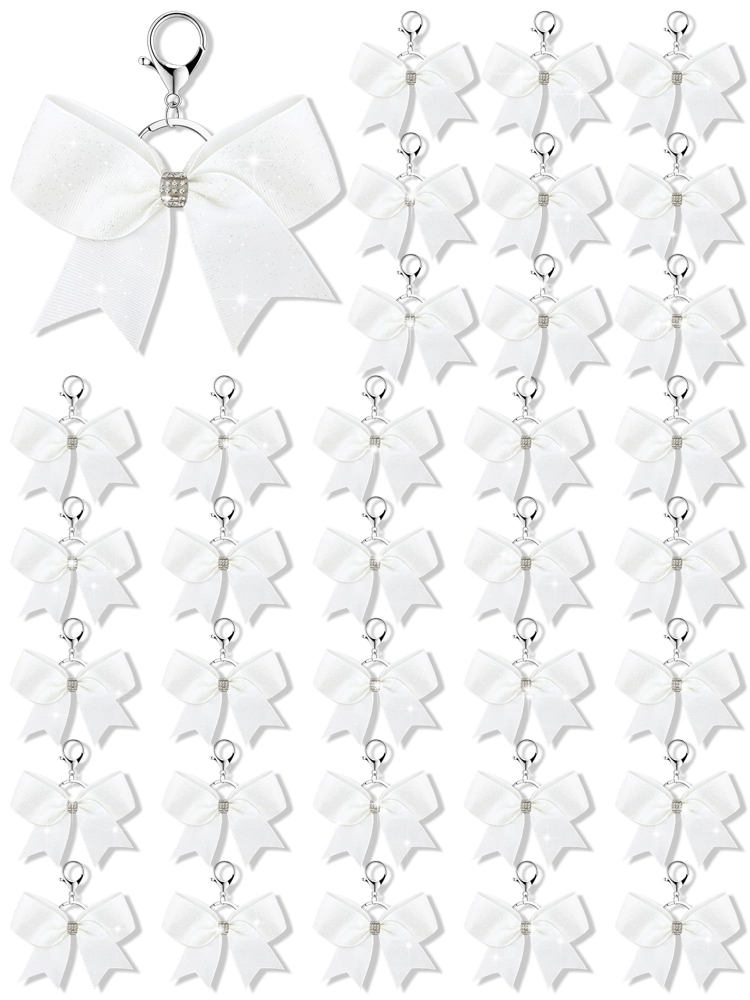 Tondiamo Cheer Bow Keychain Bulk Rhinestone