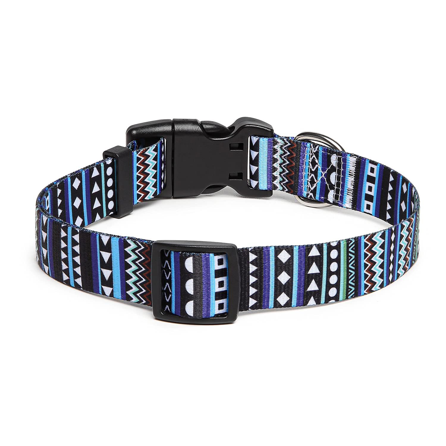 Suredoo Collare per Cani, Nylon Morbido Regolabile Collari per Cani, Gatti, Cuccioli di Taglia Piccola Media Grande (S, Blu)