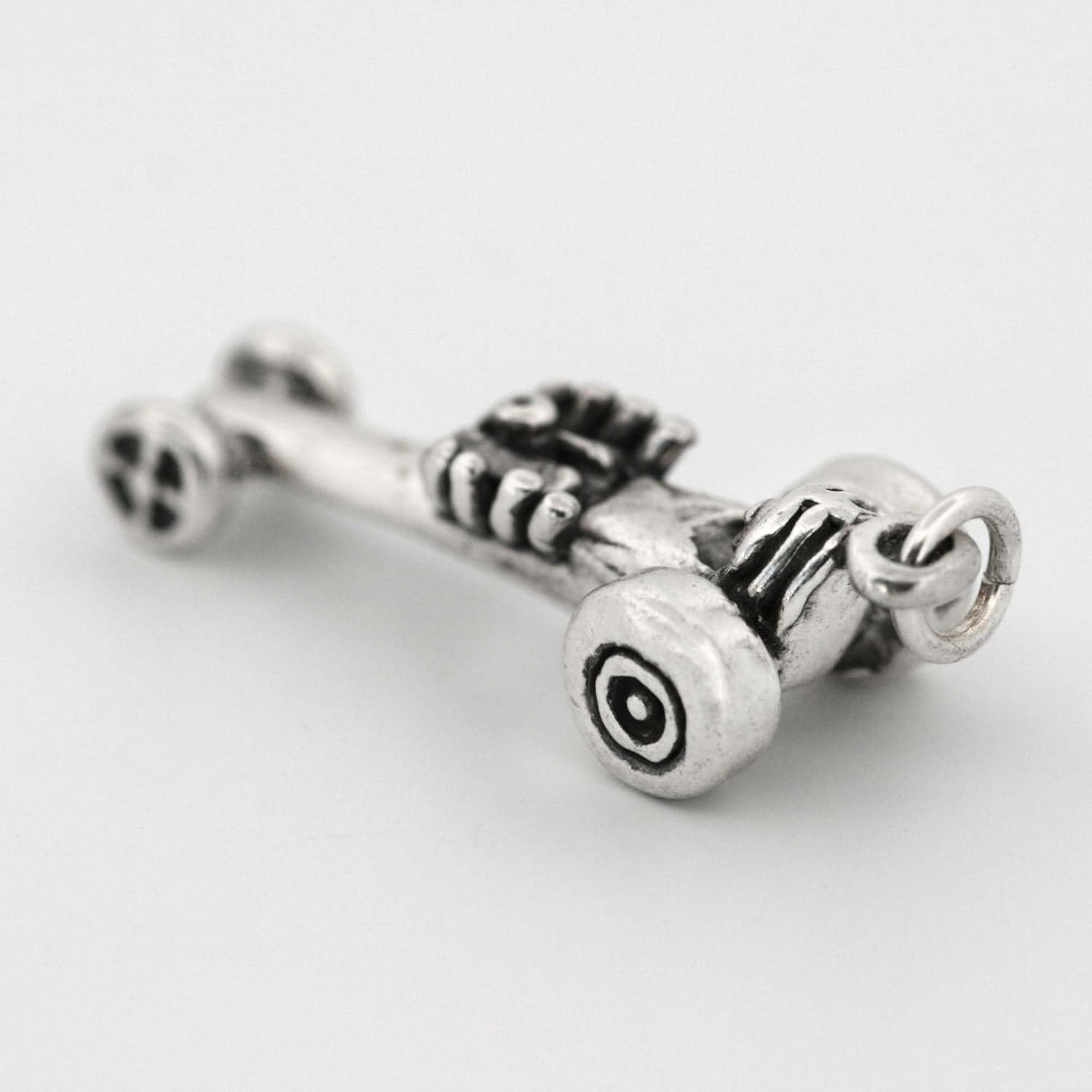 Drag Racing Race Car Dragster 3D 925 Solid Sterling Silver Charm Pendant Bracelet Jewelry Making Supply