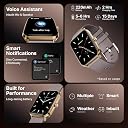 Fire-Boltt Ninja Call Pro Plus Bluetooth Calling Smart Watch, 1.83" Display, AI Voice Assistant, 120+ Sports Modes, IP67 Waterproof, SpO2 & Heart Rate Monitor Smartwatch for Women - Cinnamon Slate gallery image