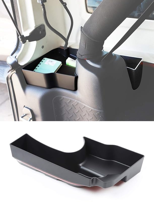 Organizador de Porta-Malas para Jeep Wrangler JK JKU 2011–2018, Bandeja Lateral Esquerda em ABS Preto Savadicar