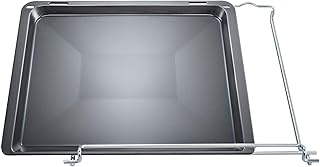 Bosch HEZ541600 Accessoires pour Four/Plaque de Cuisson/Gris/Émaillé/Goulotte Latérale/Pour Cuisinière avec Chariot de Cuisson