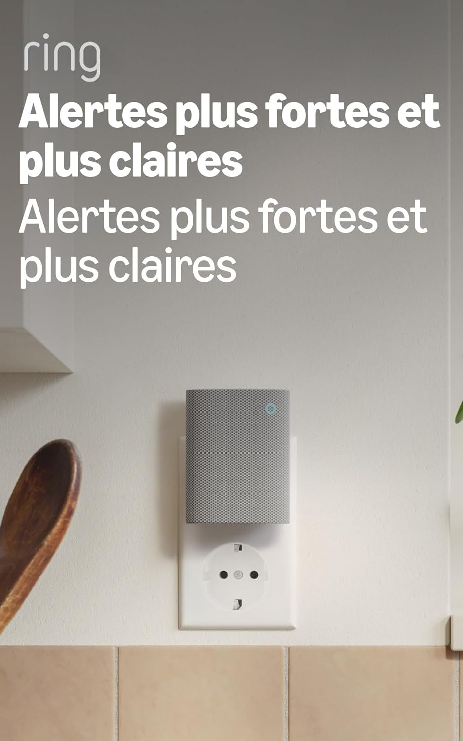 Chime Ring (nouvelle génération) | Notifications audio améliorées pour les sonnettes vidéo Ring et les caméras de surveillance | Connectivité Bluetooth et Wi-Fi | À installer soi-même sur secteur