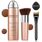 LZXLUKGIR Air Brush Makeup Foundation,Magic Minerals Airbrush Foundation Makeup,Silk Flawless,Buildable Coverage,Moisturizing Formula for Smooth Radiant Skin (08 Tan)