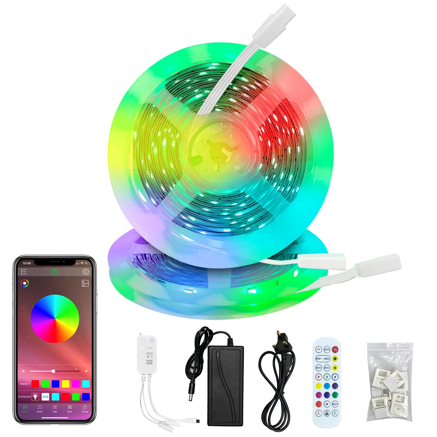 Luz trasera LED RGB para TV de 3 metros