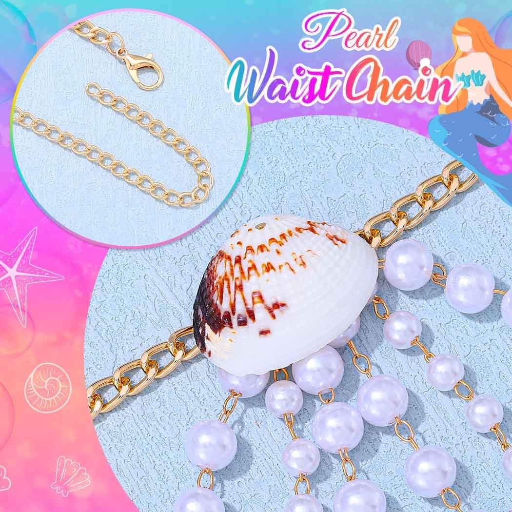 Mermaid Pearl Waist Chain Starfish Beach Body Jewelry for Women