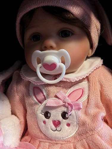 Miniatura 4 de MAREBABY Juego de chupete magnético de estilo rosa de 4 piezas para muñecas de bebé recién nacido, juego de accesorios de juguete de alimentación