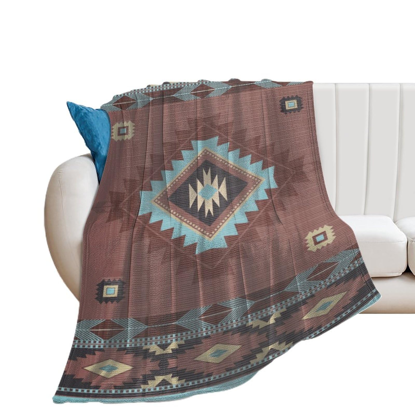 Guerrier Tribal Aztèque Avec Le Modèle Aztèque Du Sudouest Modèle