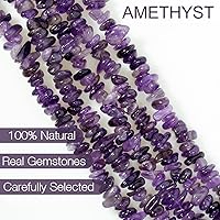 Vista 2 de Cuentas de piedras preciosas naturales para hacer joyas, 0.5 pulgadas, redondas irregulares, 100 piezas, cuentas sueltas de cristal perforadas