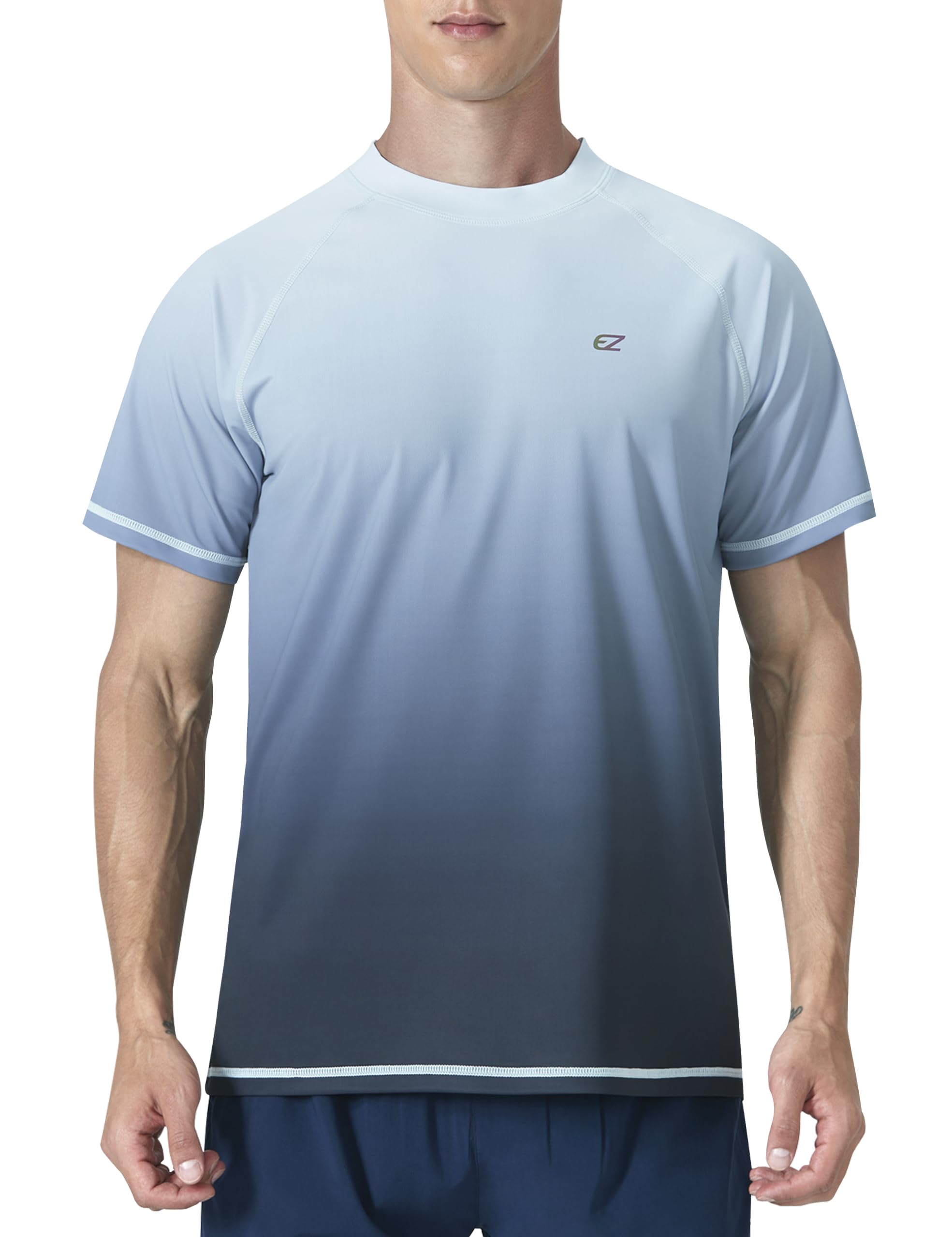 Men's Swim Shirts Rash Guard UPF 50+ UV Sun Protection T-Shirt Quick Dry Fishing Beach T Shirts